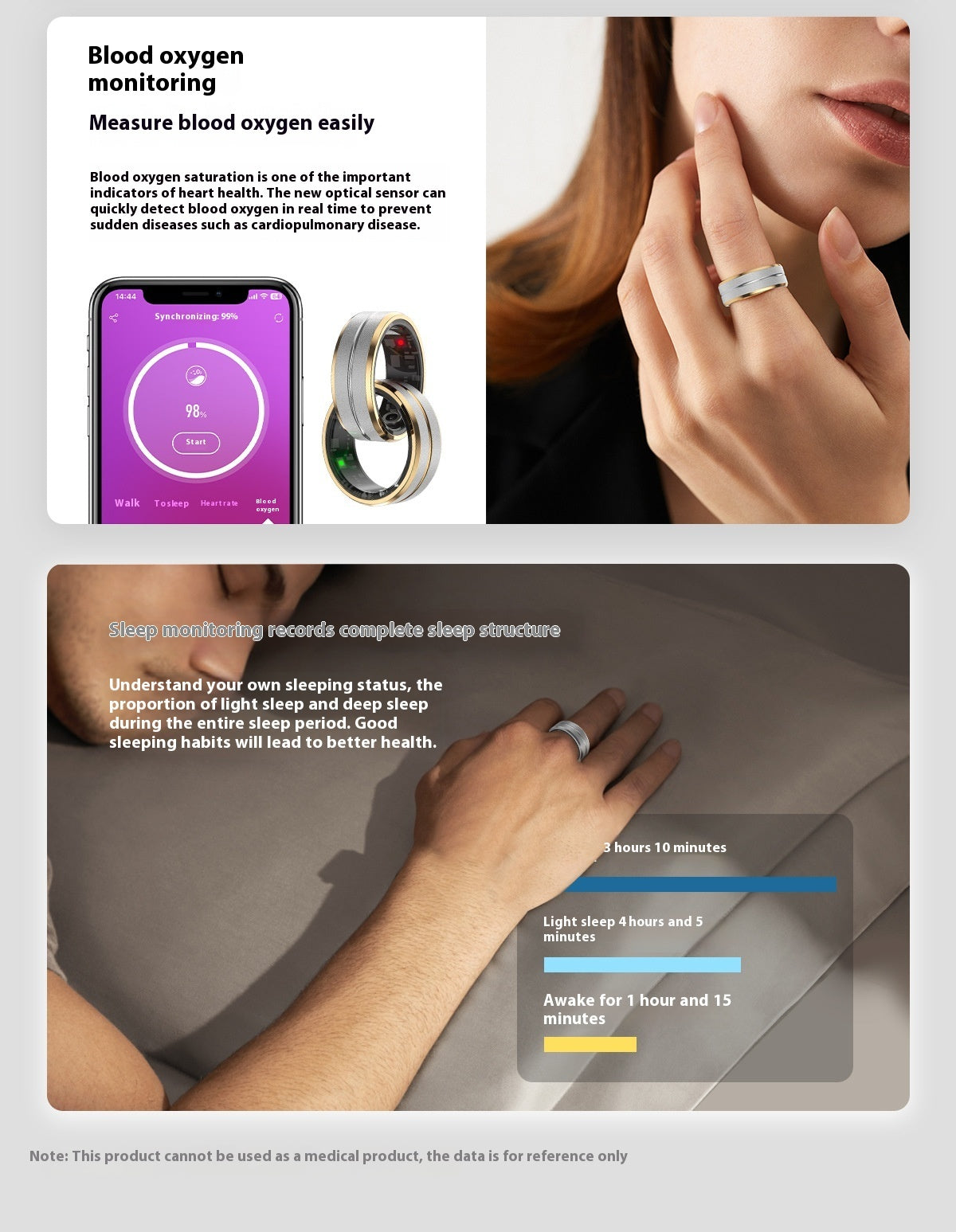 Multifunctional Smart Ring – Health Monitor, Sports & Sleep Tracking