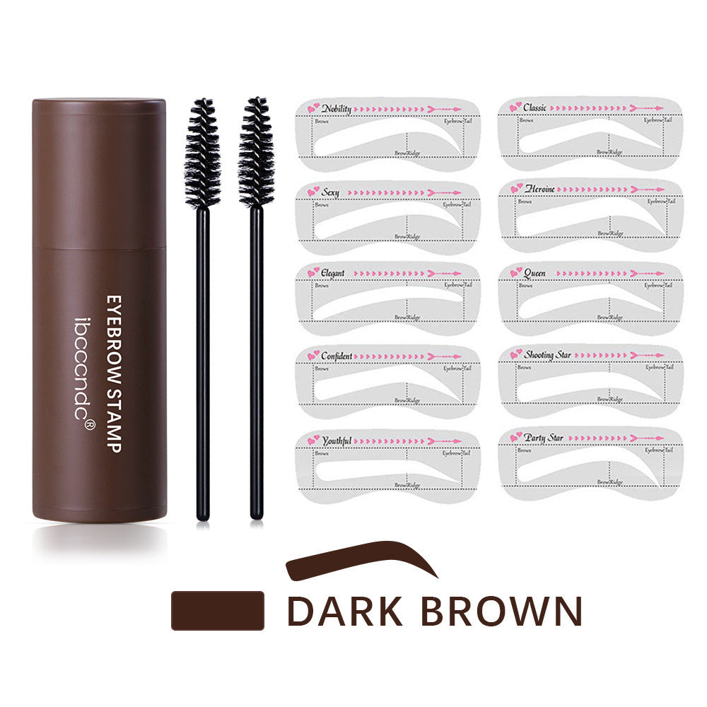 Waterproof Eyebrow Stamp with 10 Stencils & 2 Brushes