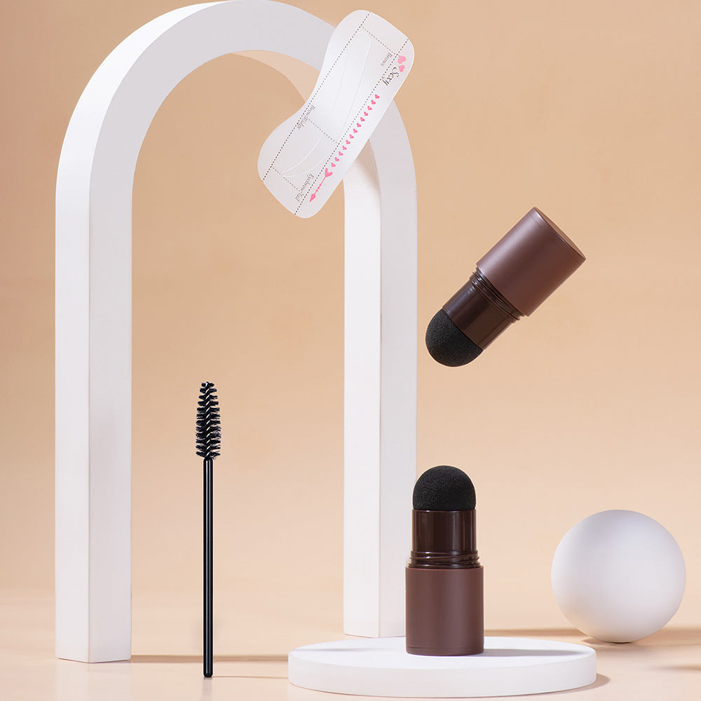 Waterproof Eyebrow Stamp with 10 Stencils & 2 Brushes