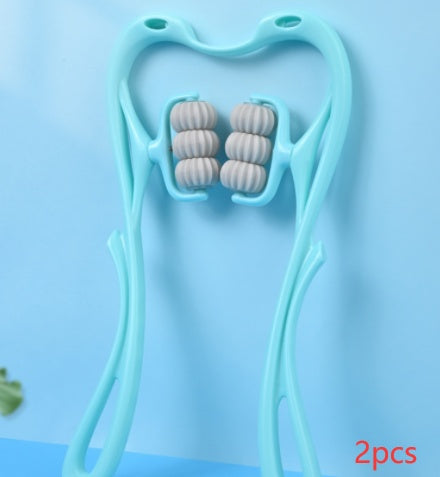 Ergonomic Neck & Back Roller Massager – Muscle Pain Relief Tool