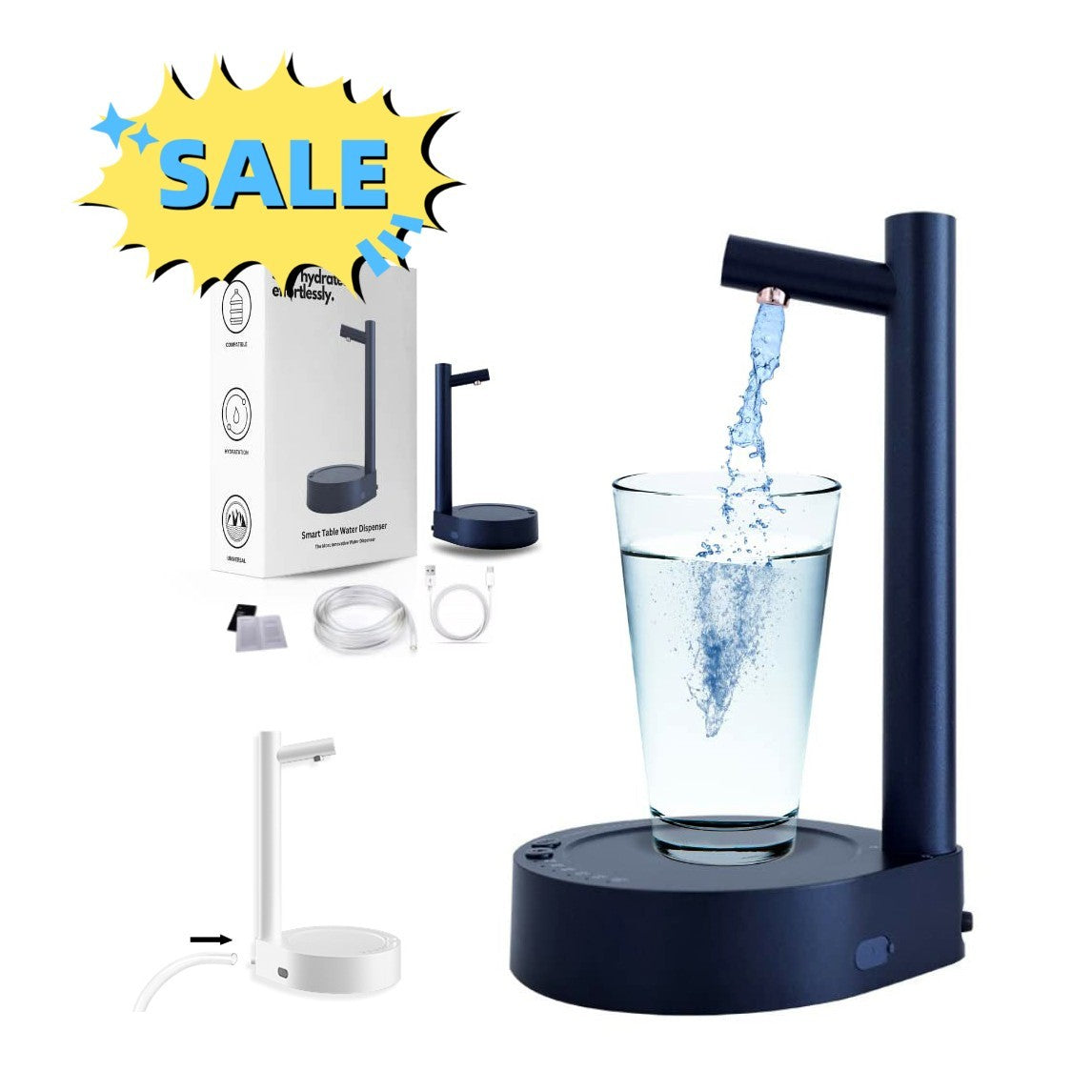 Portable Electric Water Pump – One-Touch Automatic Dispenser