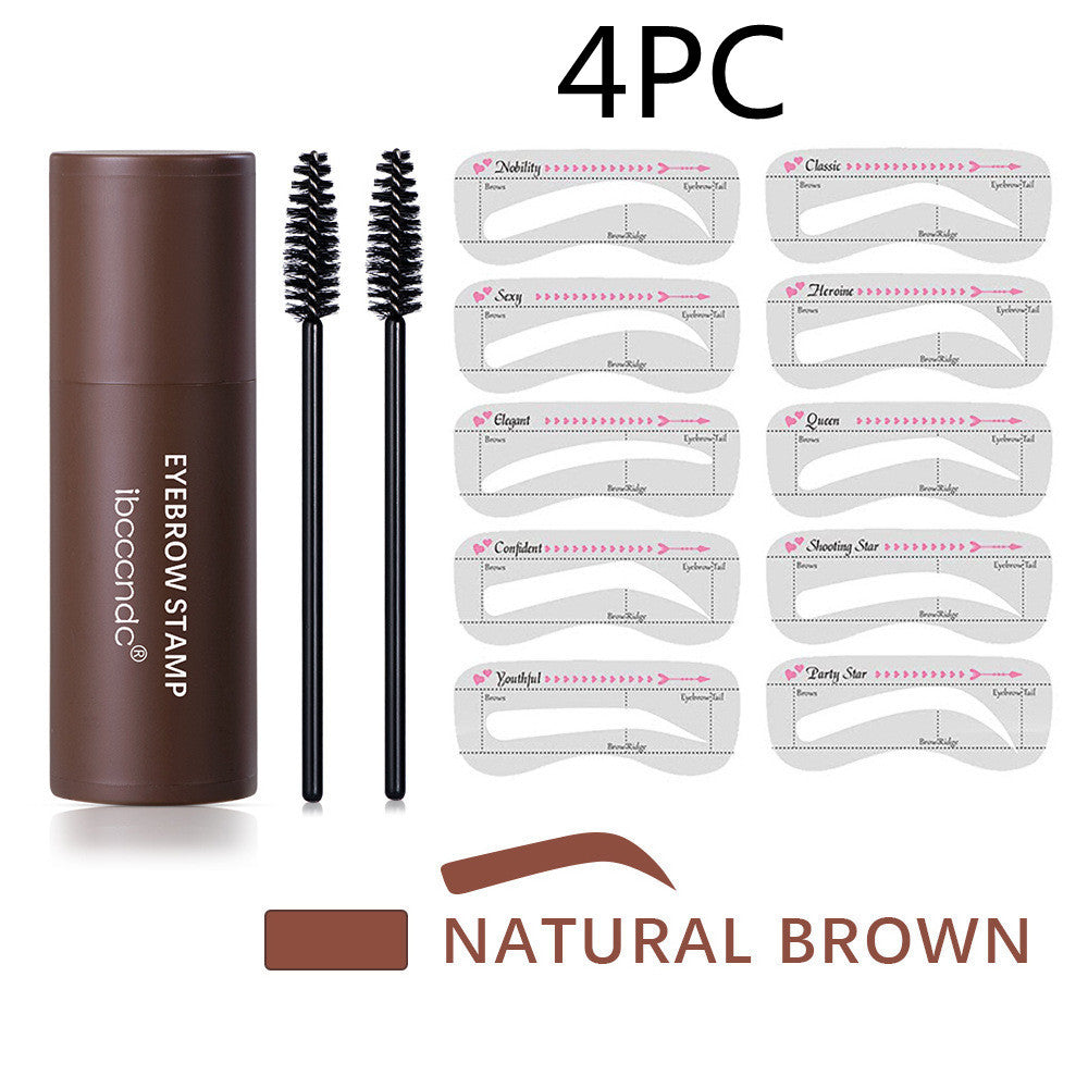 Waterproof Eyebrow Stamp with 10 Stencils & 2 Brushes